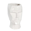 Sagebrook Home 14791-01 12" Ceramic, Face Planter, White