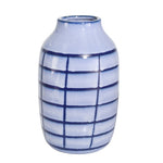 Sagebrook Home Ceramic 11``, Patterned Vase, Blue