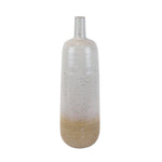 Sagebrook Home Ceramic 17", Speckled Vase, Beige