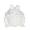 Sagebrook Home Ceramic 7`` No Speak Frog, White