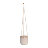 Sagebrook Home 14801-03 6" Ceramic Hanging Planter, Beige