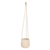 Sagebrook Home 14801-04 6" Ceramic Abstract Hanging Planter, Beige