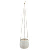 Sagebrook Home 14801-08 6" Hanging Planter, White