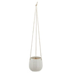 Sagebrook Home 14801-08 6" Hanging Planter, White