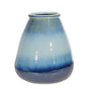Sagebrook Home Ceramic 11" Vase, Reactive Blue