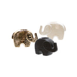 Sagebrook Home 14805-01 4" Ceramic Elephant Tealights, Multi, Set of 3