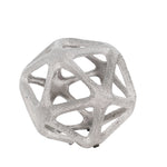 Sagebrook Home 14813-01 7" Ceramic Beaded Orb, Silver