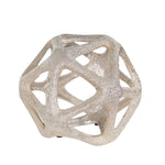 Sagebrook Home 14813-02 7" Ceramic Beaded Orb, Champagne