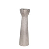 Sagebrook Home Ceramic 14" Bead Candle Holder,Silver