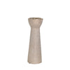 Sagebrook Home Ceramic 12" Bead Candle Holder,Champagne