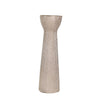 Sagebrook Home Ceramic 14" Bead Candle Holder,Champagne