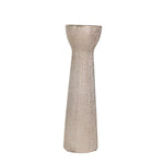 Sagebrook Home Ceramic 14" Bead Candle Holder,Champagne