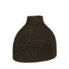 Sagebrook Home 14815-02 14" Ceramic Beaded Vase, Black/Gold