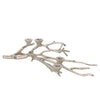 Sagebrook Home Aluminum 23`` 4 Light Taper Candle Holder, Silver