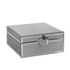 Sagebrook Home Wood / Glass 7X7`` Jewelry Box, Gray