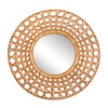 Sagebrook Home Mirror 27`` Wicker Tapnigi, Natural