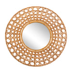 Sagebrook Home Mirror 27`` Wicker Tapnigi, Natural