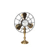 Sagebrook Home 14840-01 28" Metal Fan-Style Table Clock, Gold