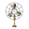 Sagebrook Home Metal 35`` Fan-Style Table Clock, Gold