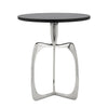 Sagebrook Home 20`` Accent Table W/ Black Marble, Nickel
