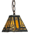 Meyda Lighting 148556 5"Sq Sierra Prairie Mission Mini Pendant