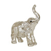 Sagebrook Home 14876-01 11" Elephant Figurine, Silver