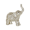 Sagebrook Home 14876-02 8" Elephant Figurine , Silver