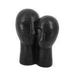 Sagebrook Home 14883 11" Polyresin Couple Heads Sculpture, Bronze