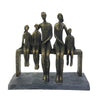 Sagebrook Home 14884 10" Polyresin Family Sculpture, Bronze