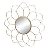 Sagebrook Home Metal 33`` Flower Mirror, Gold Wb