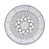 Sagebrook Home 14896 Metal 34" Daisy Round Wall Decor, Black, Wb