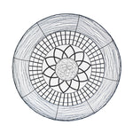 Sagebrook Home 14896 Metal 34" Daisy Round Wall Decor, Black, Wb