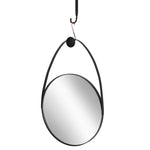 Sagebrook Home Metal 27`` Oval Mirror, Black