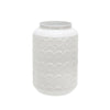 Sagebrook Home 14907-02 9" Metal Spotted Vase, White
