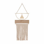 Sagebrook Home Wood/Metal 32`` Boho Wall Decor, Brown