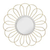 Sagebrook Home 14917 35" Metal Daisy Mirror, Gold Wb