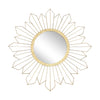 Sagebrook Home Metal 31`` Sunburst Mirror, Gold Wb