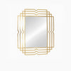 Sagebrook Home 14926 39" Metal Rectangular Mirror, Gold