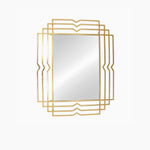 Sagebrook Home 14926 39" Metal Rectangular Mirror, Gold