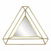 Sagebrook Home Metal 34`` Triangle Mirror, Gold Wb