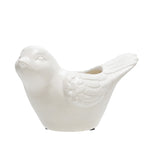 Sagebrook Home Ceramic 6`` Bird Planter, White