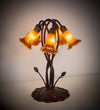 Meyda Lighting 14931 16.5"H Amber Pond Lily 5 LT Accent Lamp