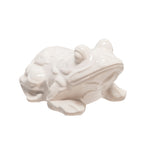 Sagebrook Home Ceramic 9`` Frog, White