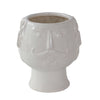 Sagebrook Home 6" Grandpa Face Planter, White