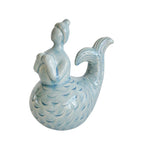 Sagebrook Home 14947-01 8" Ceramic Mermaid Figurine, Green