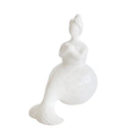 Sagebrook Home 14947-02 9" Ceramic Mermaid Figurine, White