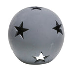 Sagebrook Home 14956-01 12" Ceramic Star Orb, Matte Gray