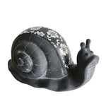 Sagebrook Home Ceramic 8`` Snail Figurine, Gray