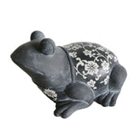 Sagebrook Home Ceramic 8`` Frog Figurine, Gray