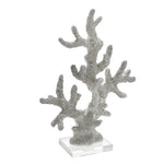 Sagebrook Home 14970 17" Polyresin Coral Decor, Silver